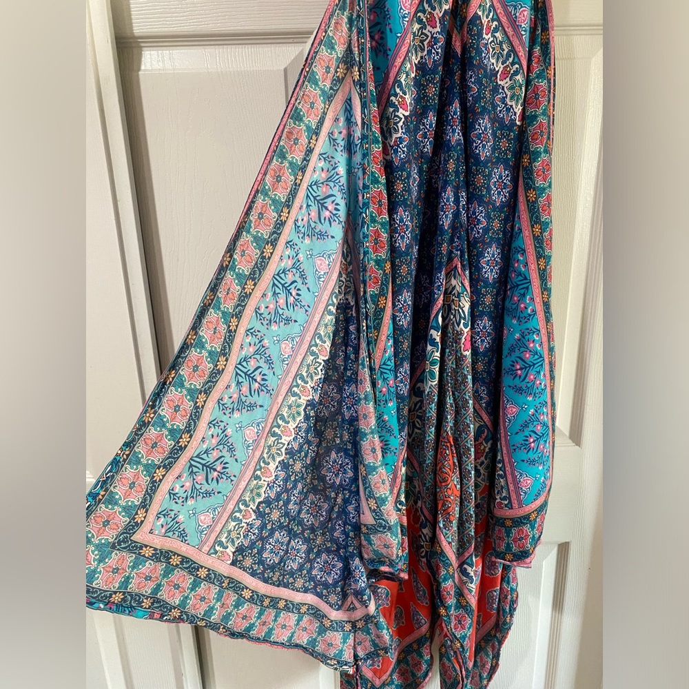 Tolani Bohemian Maxi Dress with Geometric Patterns Size XS - Picture 6 of 11